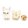 French Bull Dog Enamel Pin Back
