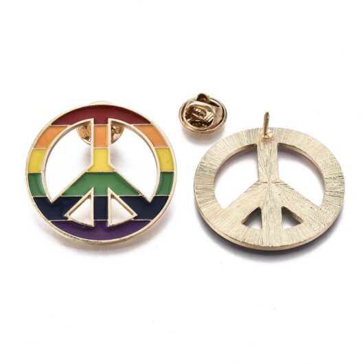 Pride Peace Pin Back